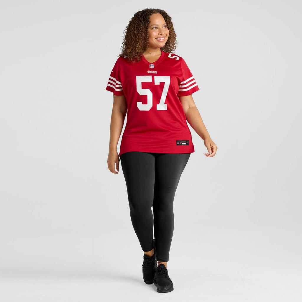 Luke Gifford San Francisco 49ers Nike Women's Team Game Official Jersey -  Scarlet