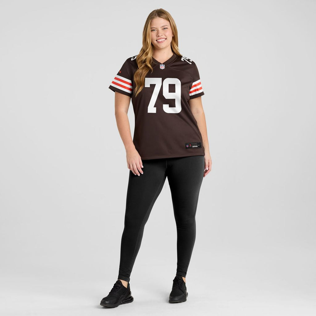 Dawand Jones Cleveland Browns Nike Women's Team Game Jersey - Brown