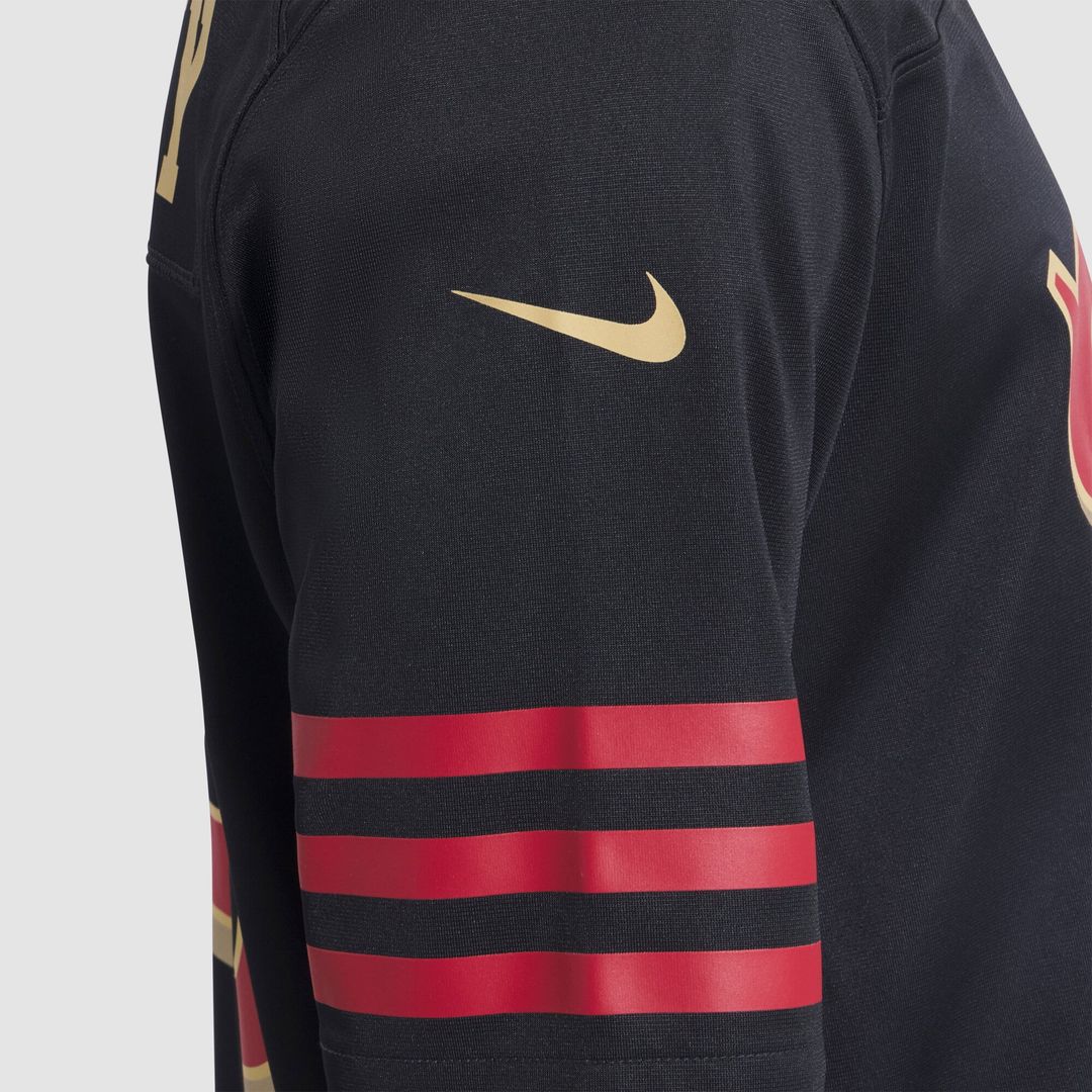 Christian McCaffrey San Francisco 49ers Nike 2025 Rivalries Collection Game Official Jersey - Black
