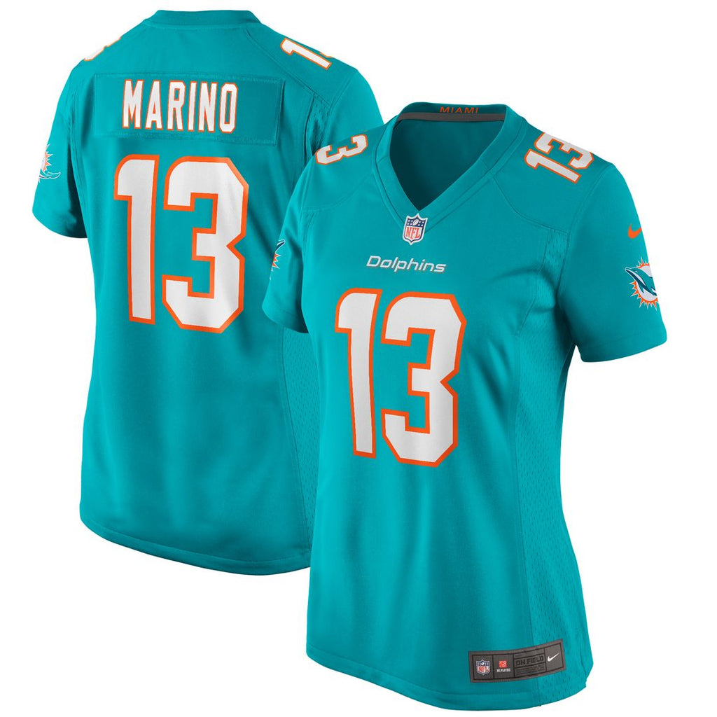 Dan Marino Miami Dolphins Nike Women's Game Retired Player Official Jersey - Aqua