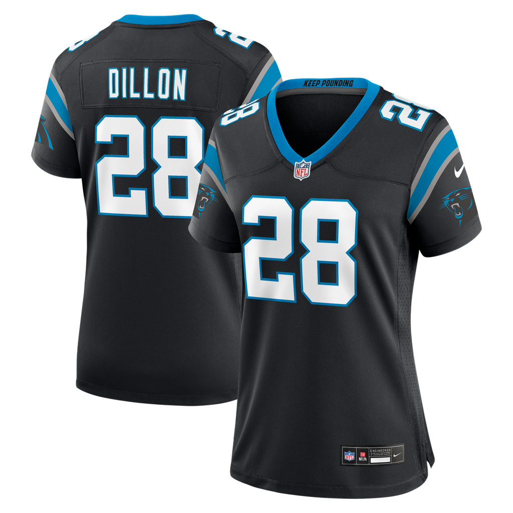 AJ Dillon Carolina Panthers Nike Women's Team Game Jersey - Black