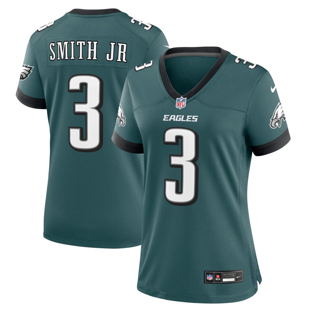Nolan Smith Philadelphia Eagles Nike Women's Team Game Official Jersey - Midnight Green