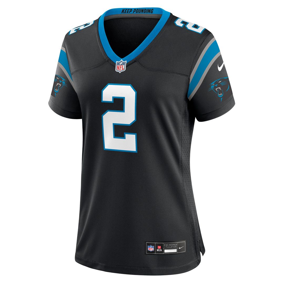 Mike Jackson Carolina Panthers Nike Women's Game Jersey - Black
