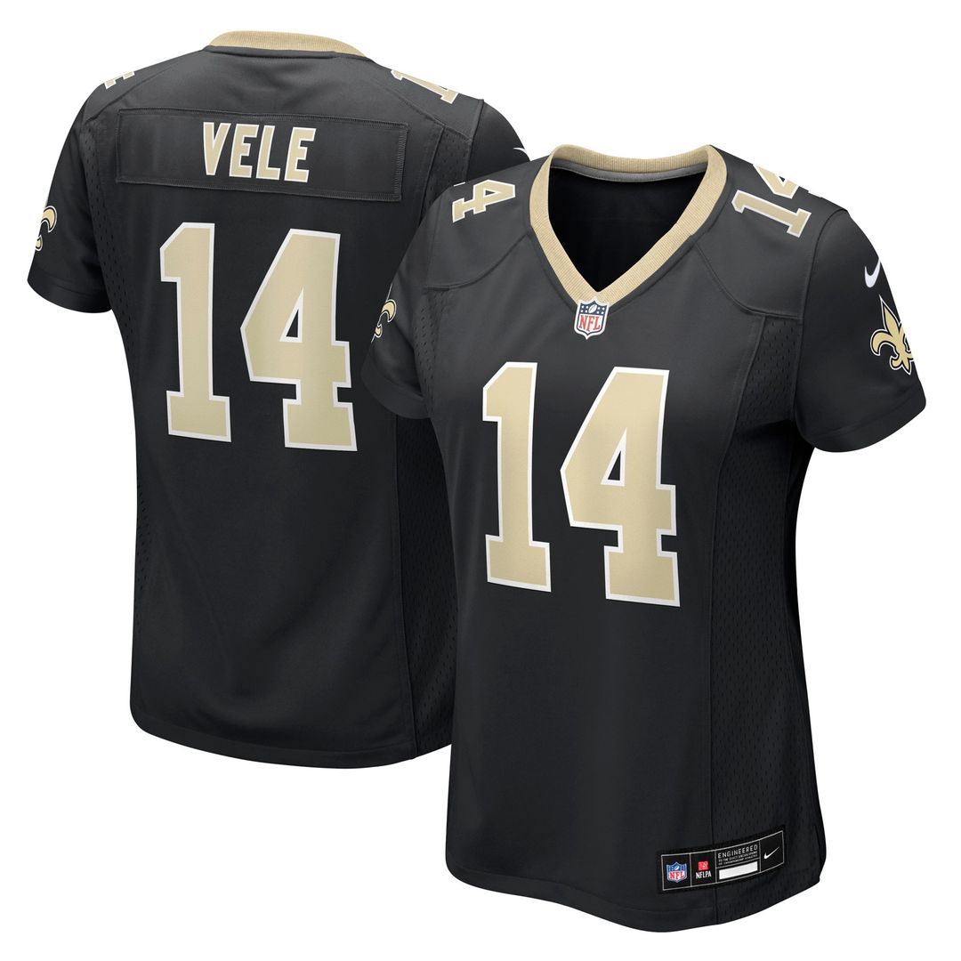 Devaughn Vele New Orleans Saints Nike Women's Team Game Official Jersey -  Black