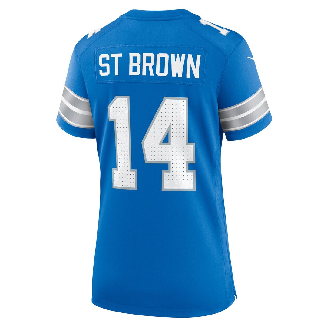 Amon-Ra St. Brown Detroit Lions Nike Women's Team Game Official Jersey - Blue