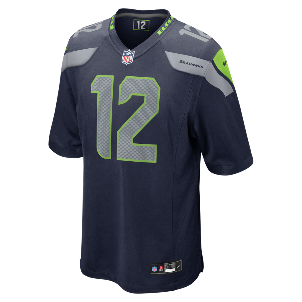 12s Seattle Seahawks Nike Game Official Jersey - White