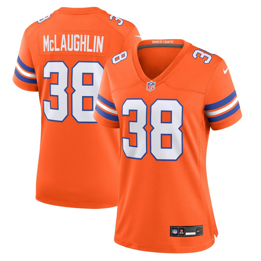 Jaleel McLaughlin Denver Broncos Nike Women's Mile High Collection 1977 Throwback Player Game Official Jersey - Orange