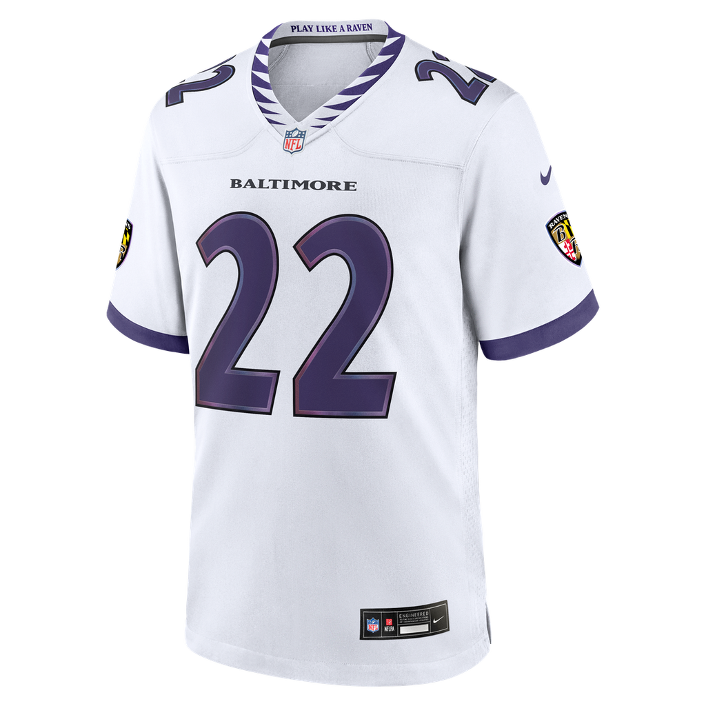 Derrick Henry Baltimore Ravens Nike Game Official Jersey - White