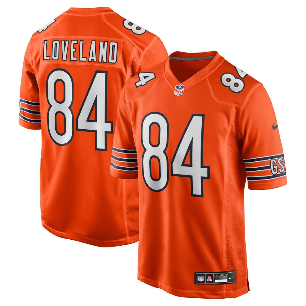 Colston Loveland Chicago Bears Nike Alternate Game Player Official Jersey - Orange