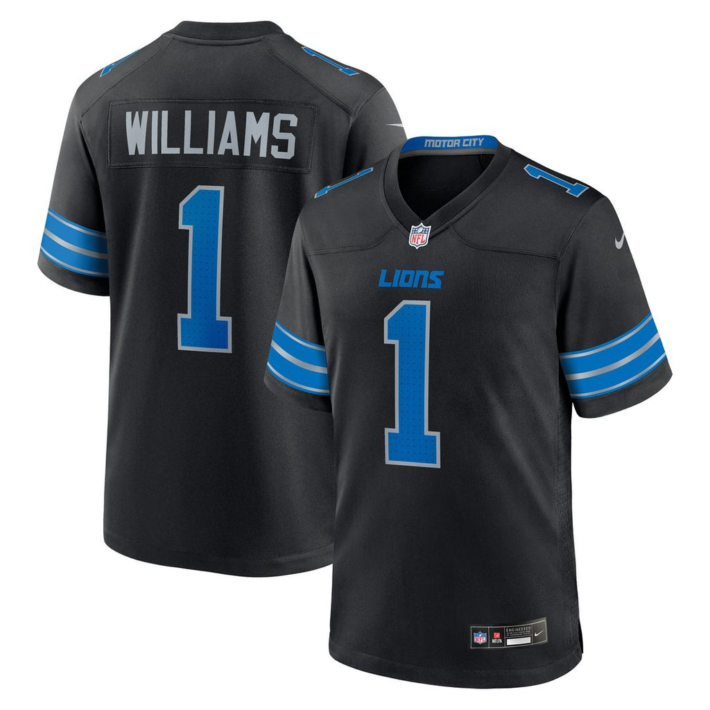 Jameson Williams Detroit Lions Nike Alternate Game Player Official Jersey - Black