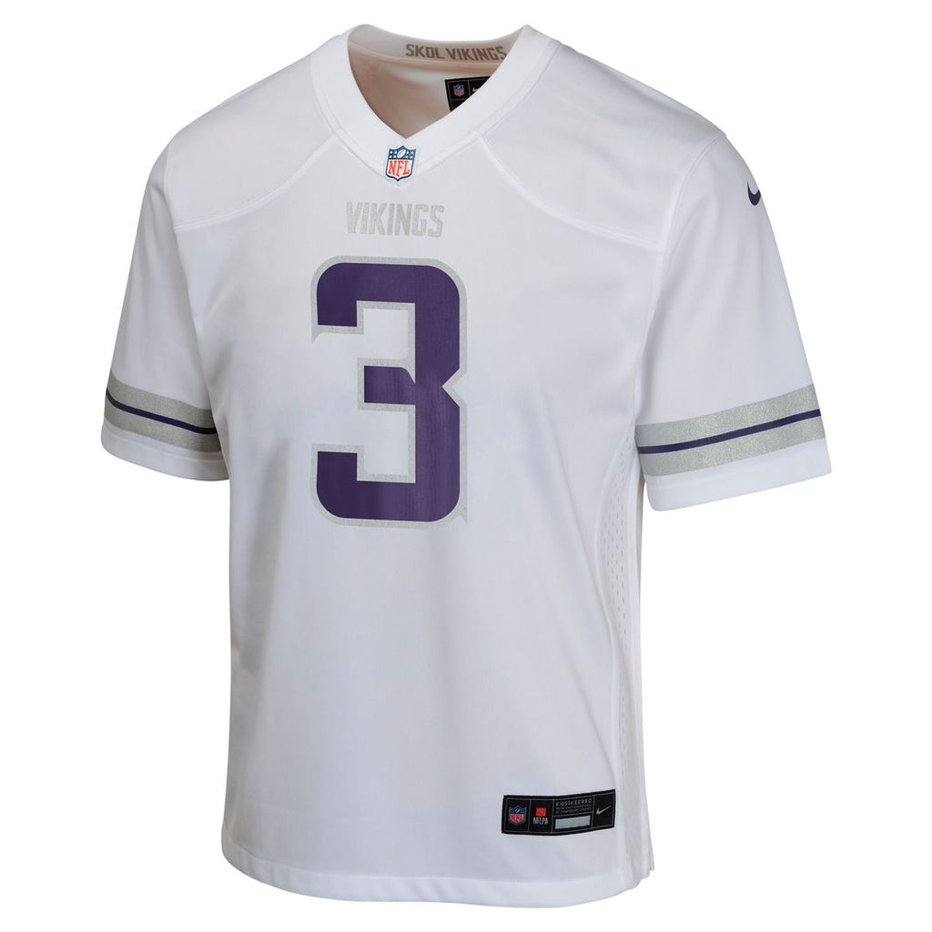 Jordan Addison Minnesota Vikings Nike Youth Game Official Jersey - White