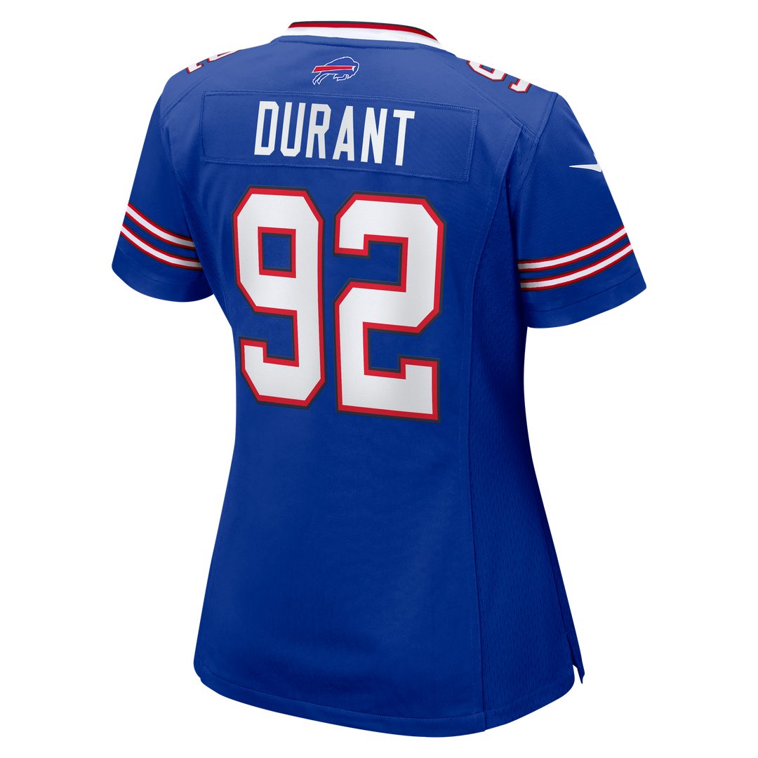 Zane Durant Buffalo Bills Nike Women's Team Game Official Jersey -  Royal