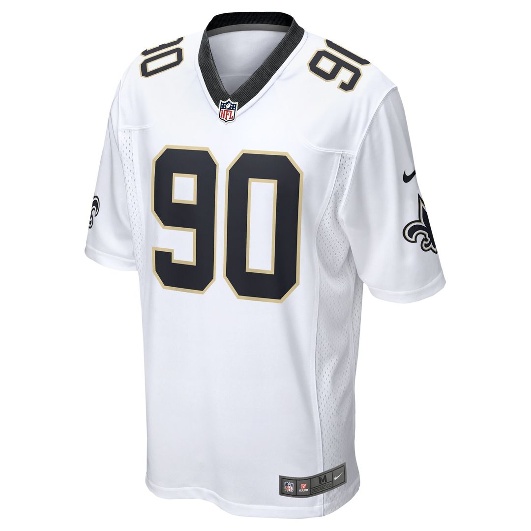 Bryan Bresee New Orleans Saints Nike  Game Official Jersey -  White