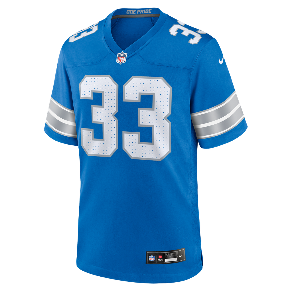 Sione Vaki Detroit Lions Nike Team Game Official Jersey -  Blue