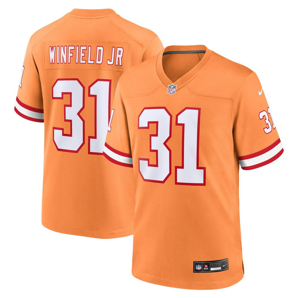 Antoine Winfield Jr. Tampa Bay Buccaneers Nike Throwback Game Official Jersey - Orange