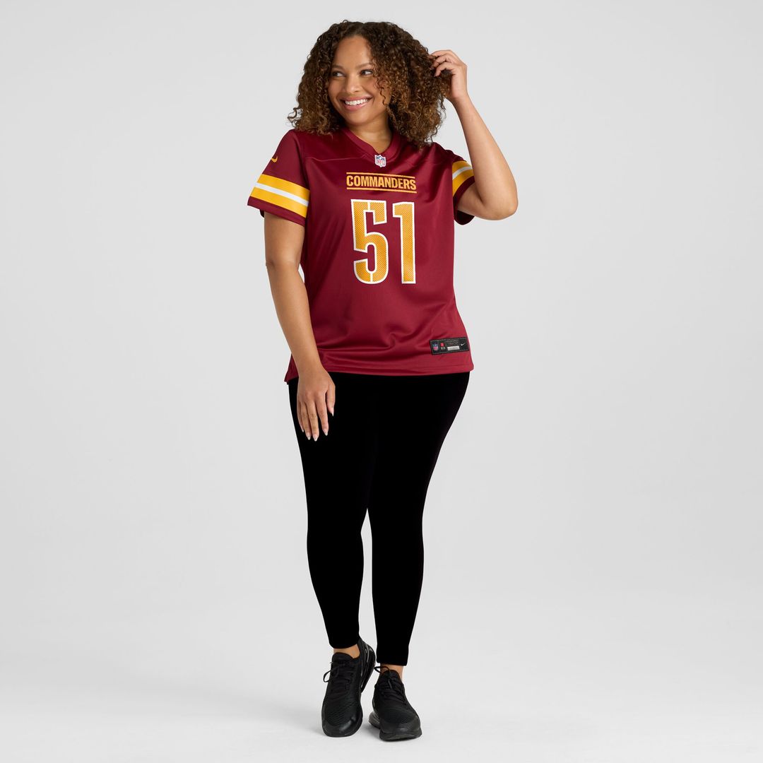 Ale Kaho Washington Commanders Nike Women's Team Game Official Jersey -  Burgundy