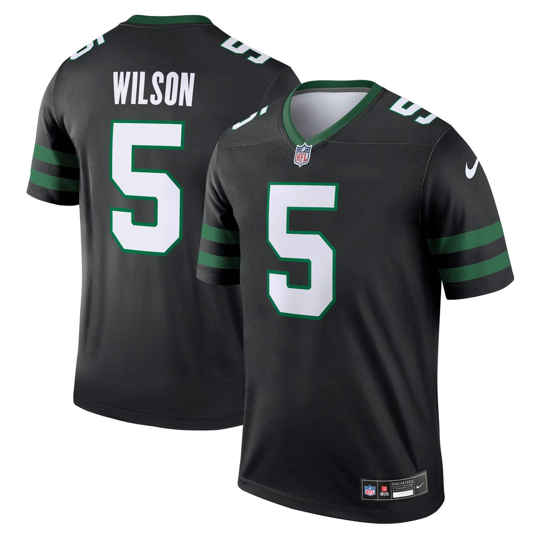Garrett Wilson New York Jets Nike Legend Player Performance Top - Black