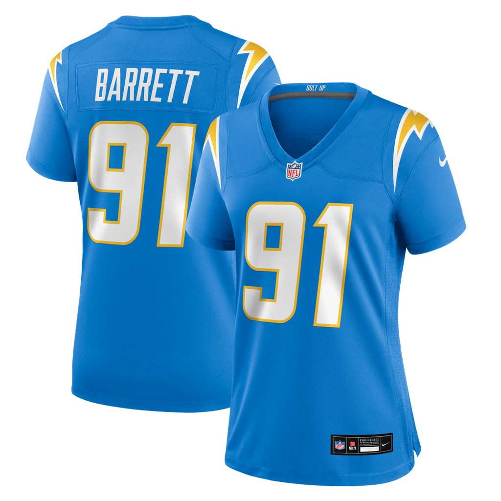 Nick Barrett Los Angeles Chargers Nike Women's Team Game Jersey - Powder Blue