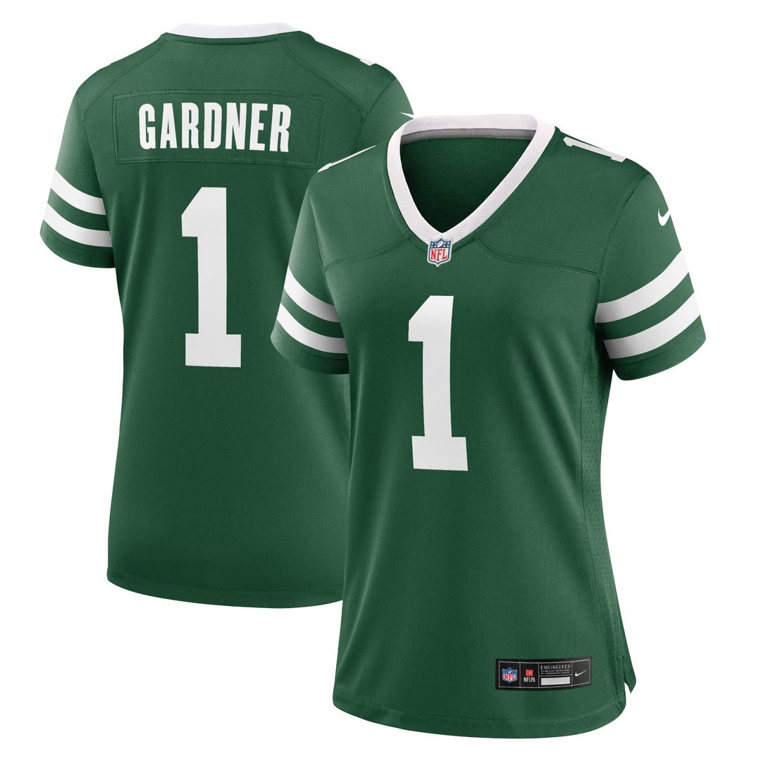 Ahmad Sauce Gardner New York Jets Nike Women's Game Official Jersey - Legacy Green