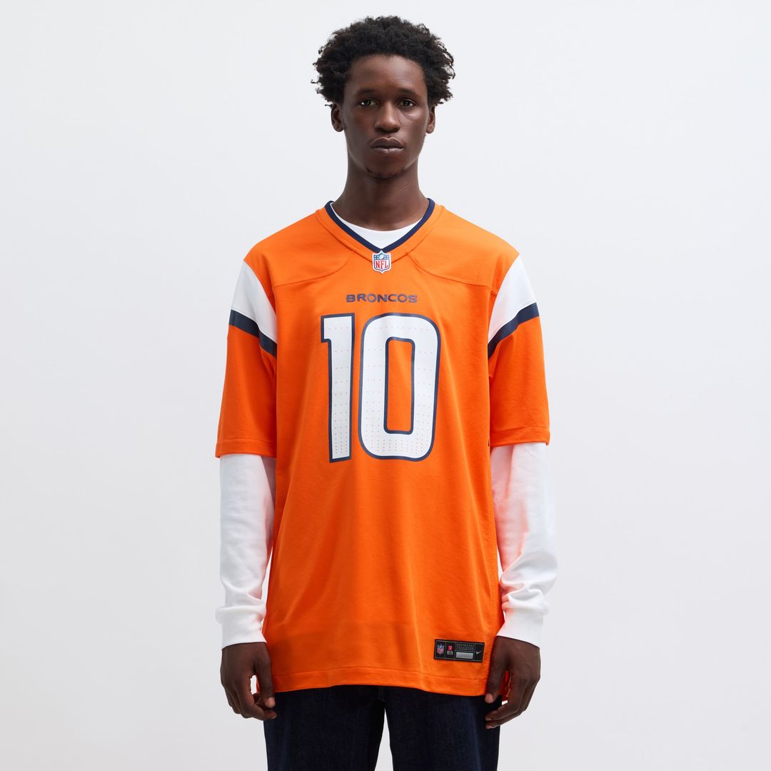 Bo Nix Denver Broncos Nike  Player Game Official Jersey - Orange