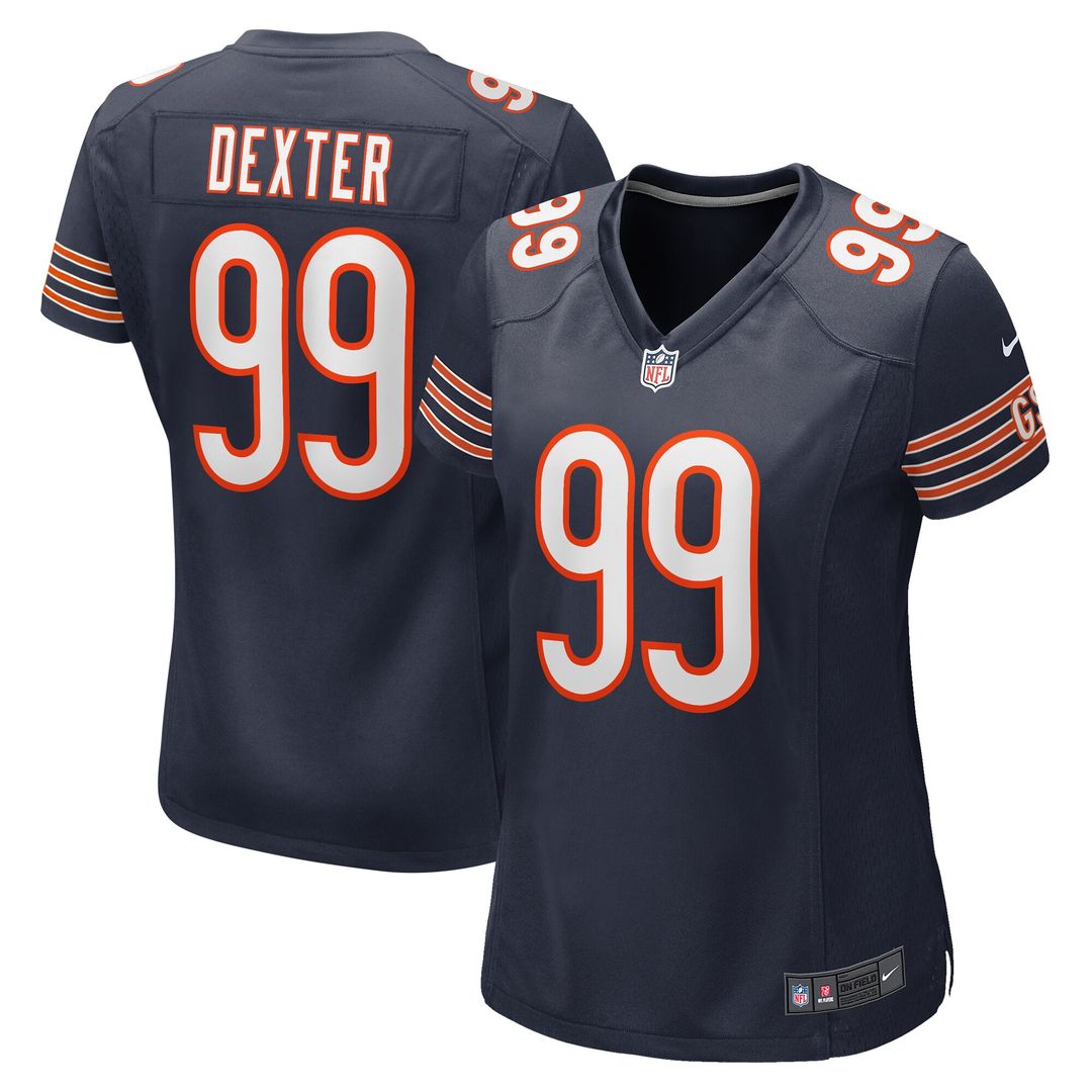 Gervon Dexter Sr Chicago Bears Nike Women's Team Game Official Jersey -  Navy