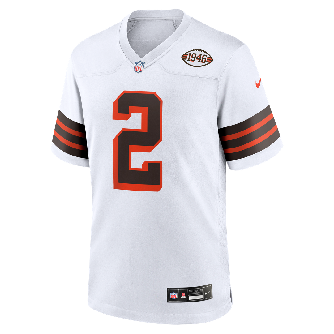 Shedeur Sanders Cleveland Browns Nike Alternate Game Jersey - White