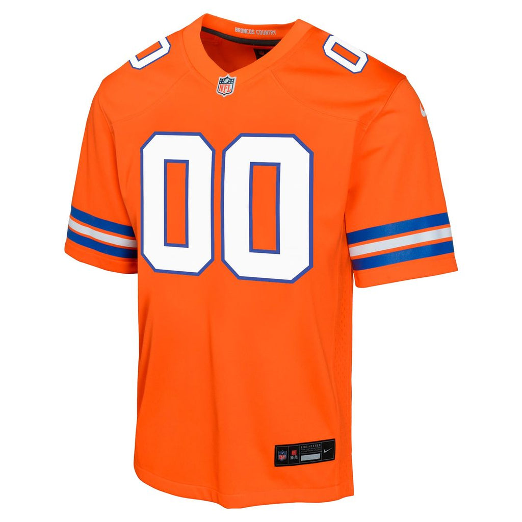 Denver Broncos Nike Youth Mile High Collection 1977 Throwback Custom Game Official Jersey - Orange