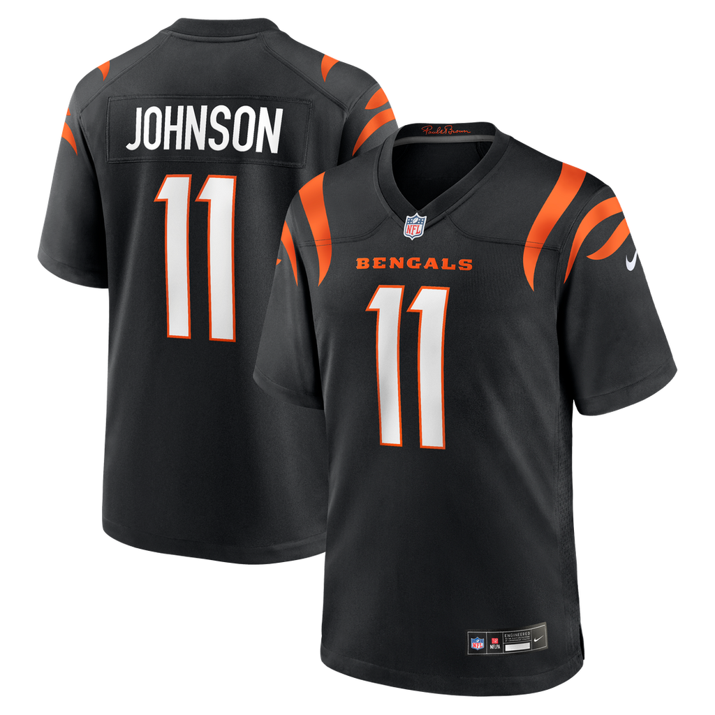 Josh Johnson Cincinnati Bengals Nike Team Game Jersey - Black