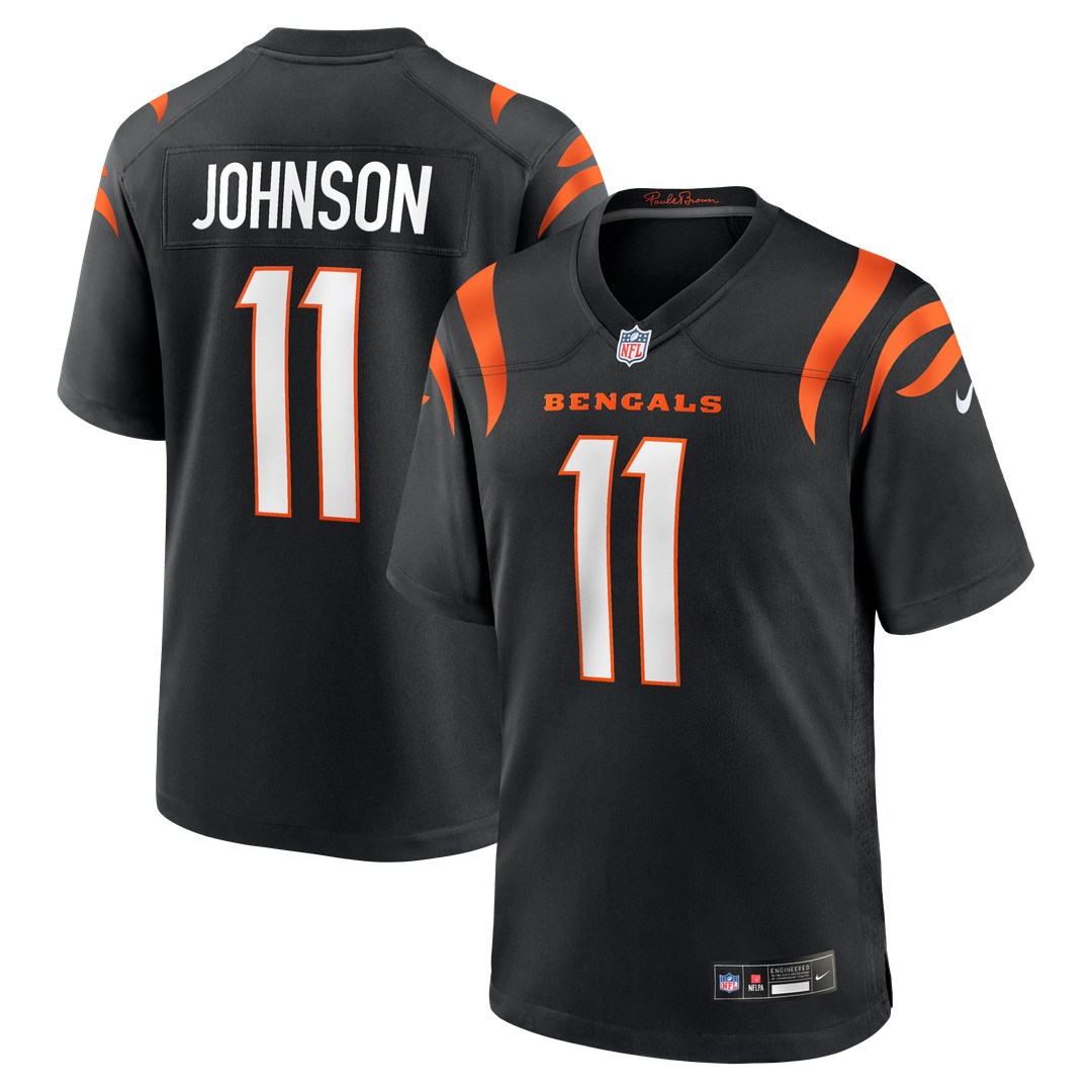 Josh Johnson Cincinnati Bengals Nike Team Game Jersey - Black