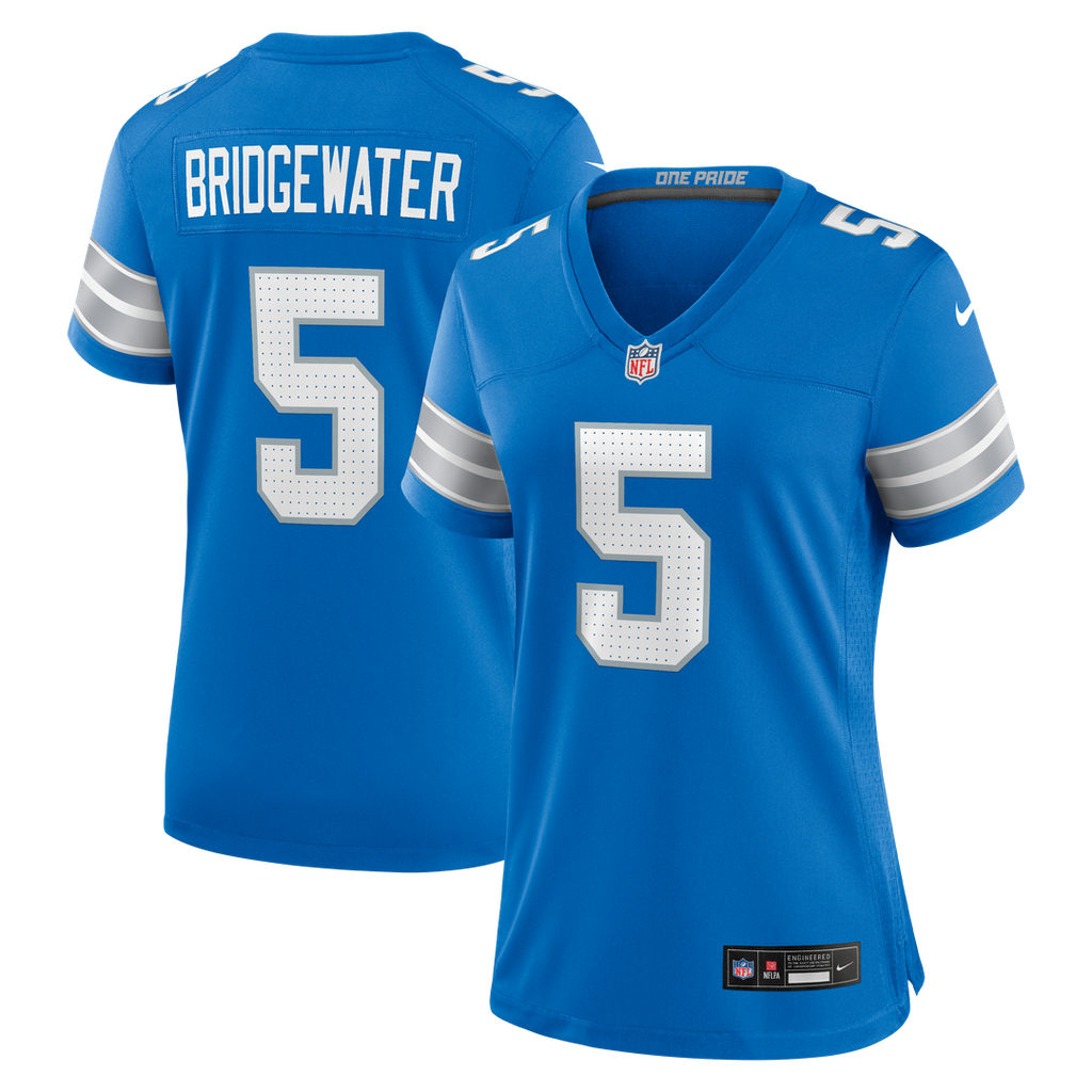 Teddy Bridgewater Detroit Lions Nike Women's Team Game Jersey - Blue