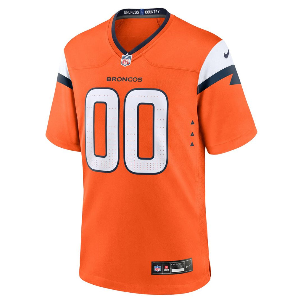 Denver Broncos Nike Team Custom Game Official Jersey - Orange