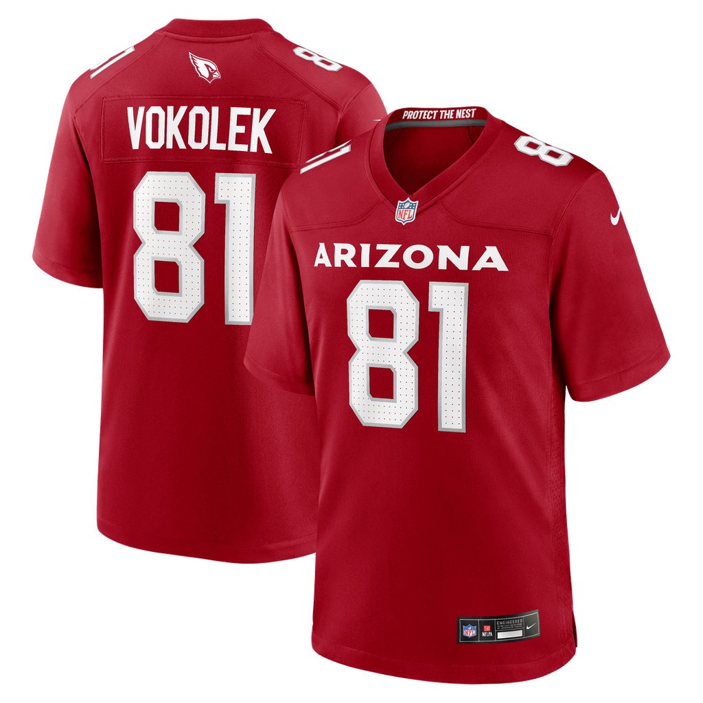Travis Vokolek Arizona Cardinals Nike Team Game Jersey - Cardinal