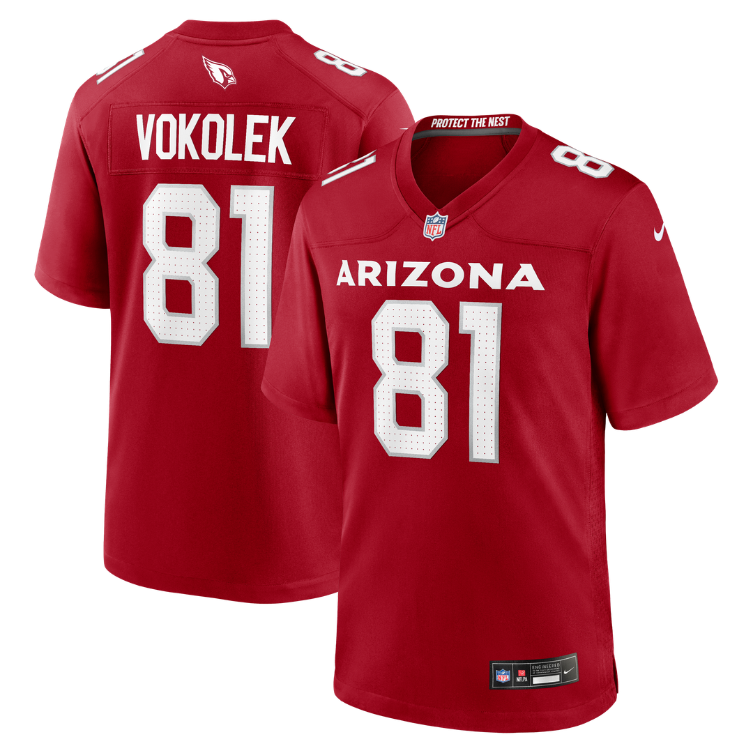 Travis Vokolek Arizona Cardinals Nike Team Game Jersey - Cardinal