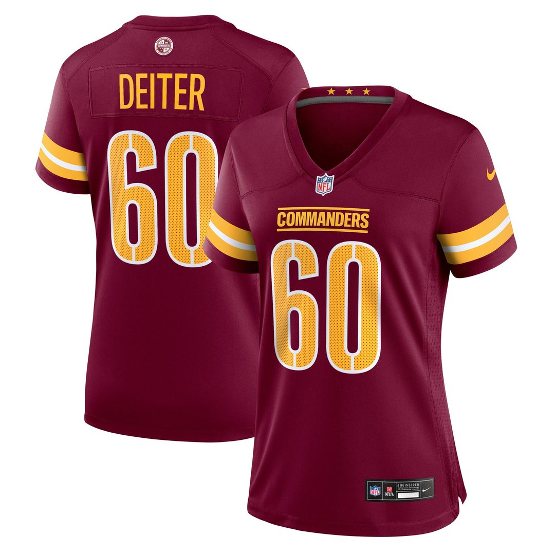 Michael Deiter Washington Commanders Nike Women's Team Game Jersey - Burgundy