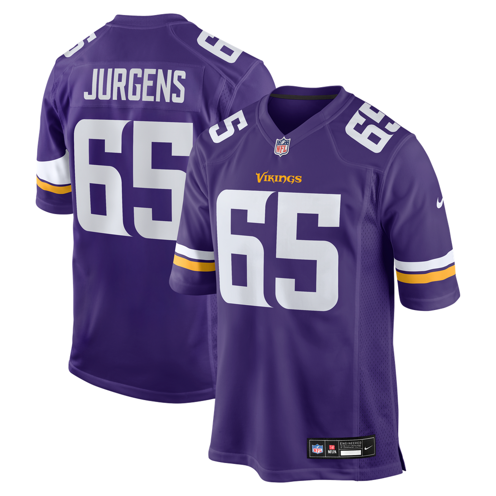 Michael Jurgens Minnesota Vikings Nike Game Official Jersey -  Purple