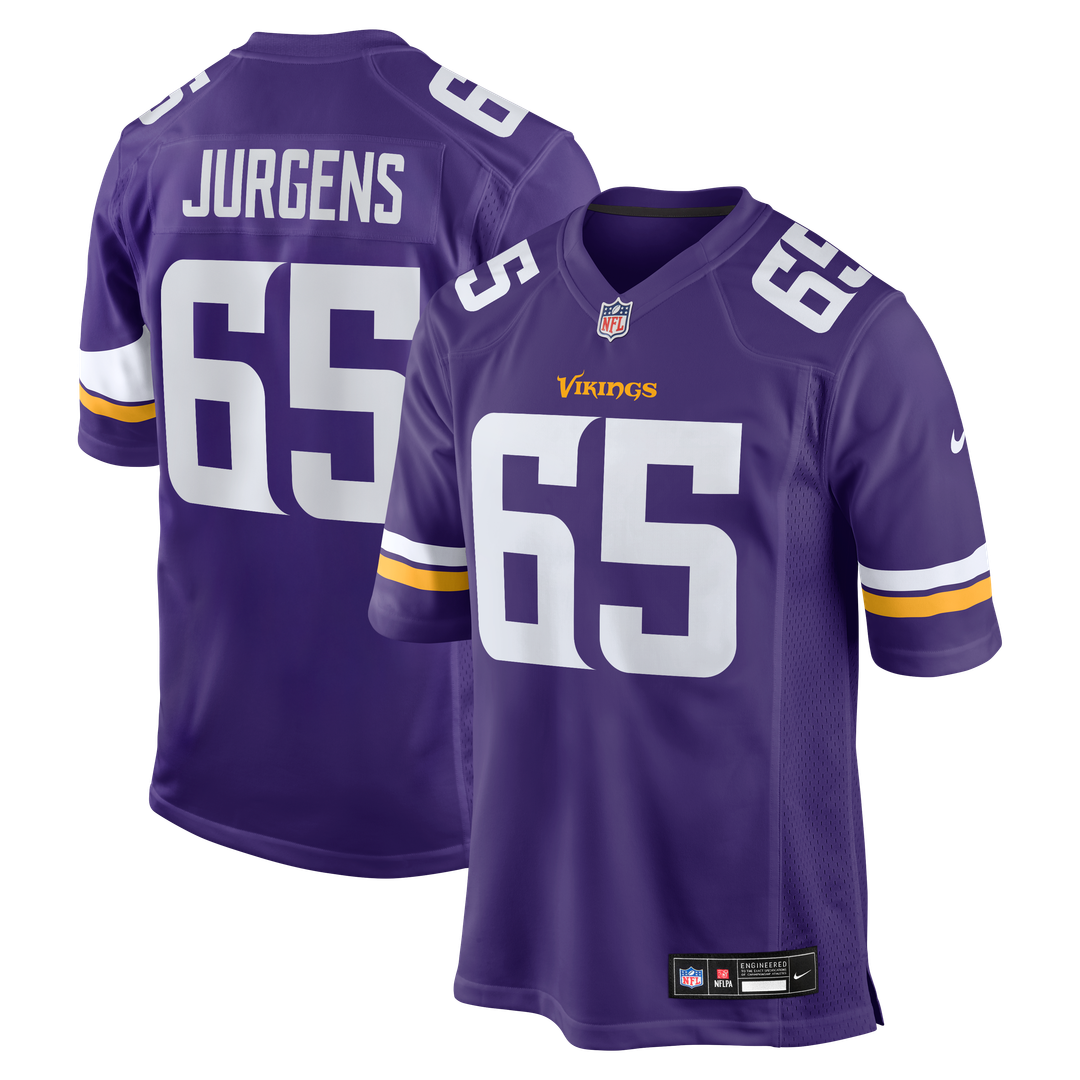 Michael Jurgens Minnesota Vikings Nike Game Official Jersey -  Purple