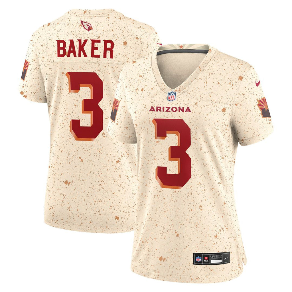 Budda Baker Arizona Cardinals Nike Women's 2025 Rivalries Collection Game Official Jersey - Natural