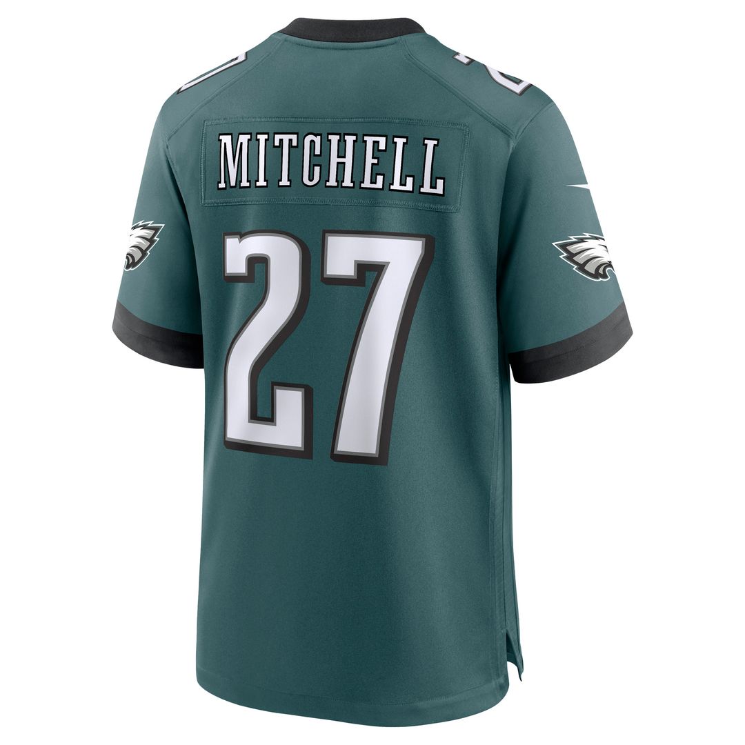 Quinyon Mitchell Philadelphia Eagles Nike Player Game Jersey - Midnight Green