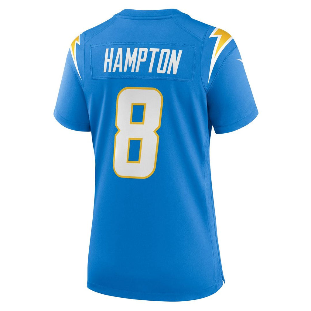 Omarion Hampton Los Angeles Chargers Nike Women's Team Game Official Jersey -  Powder Blue