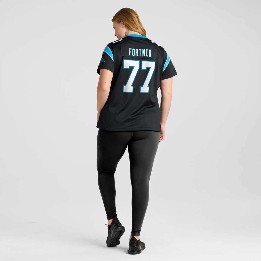 Luke Fortner Carolina Panthers Nike Women's Team Game Official Jersey -  Black