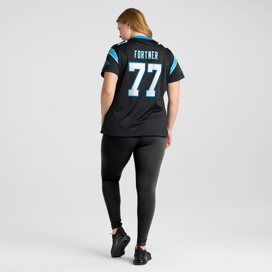Luke Fortner Carolina Panthers Nike Women's Team Game Official Jersey -  Black
