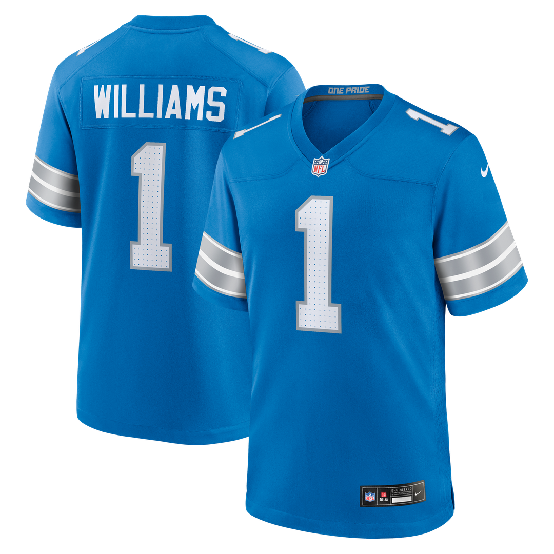 Jameson Williams Detroit Lions Nike Alternate Game Player Official Jersey - Black