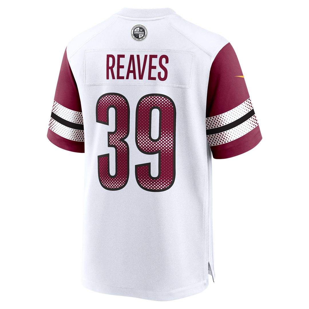 Jeremy Reaves Washington Commanders Nike Game Official Jersey -  White