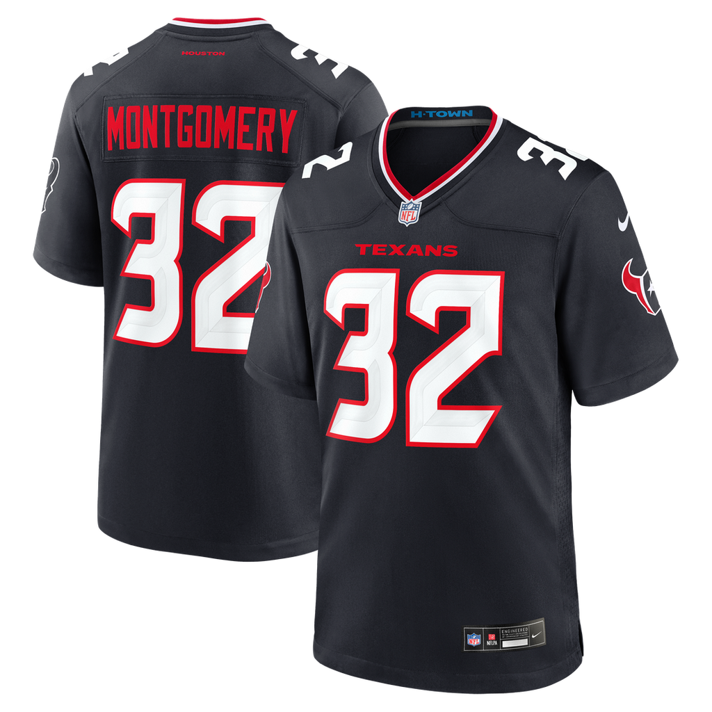 David Montgomery Houston Texans Nike Game Official Jersey - Navy