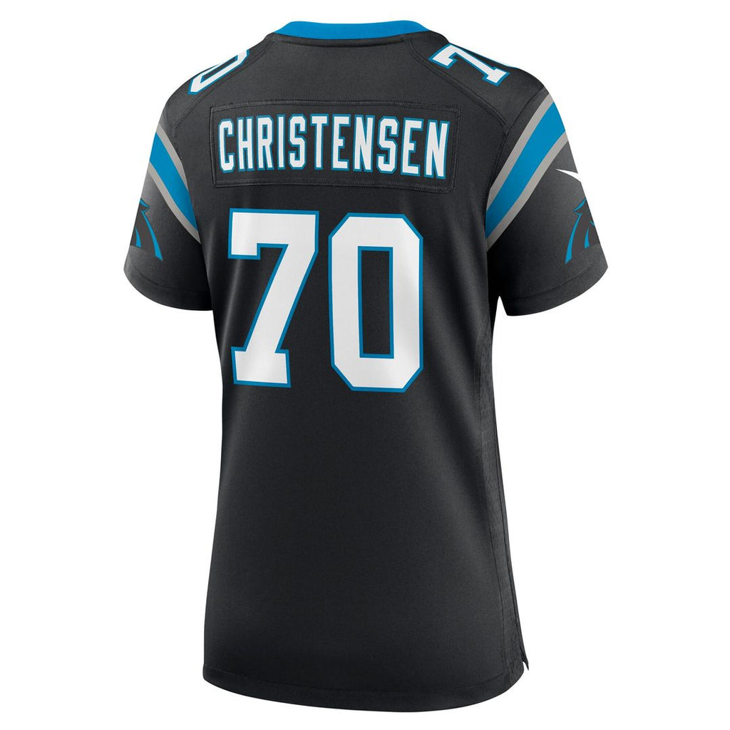 Brady Christensen Carolina Panthers Nike Women's Team Game Official Jersey - Black