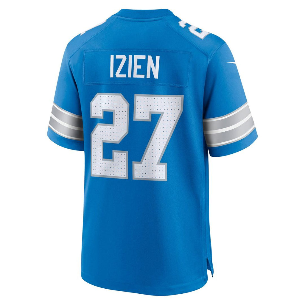 Christian Izien Detroit Lions Nike Team Game Official Jersey -  Blue