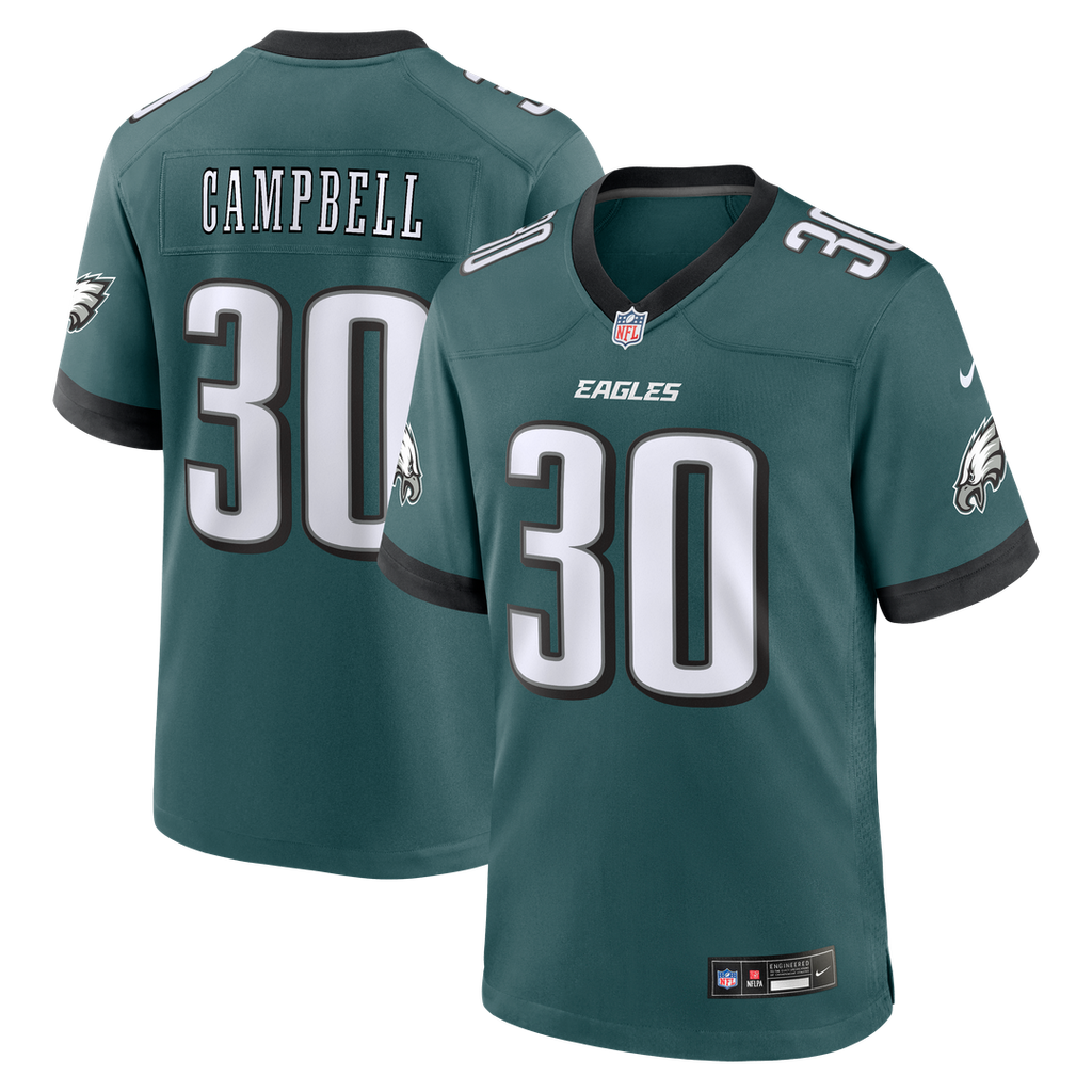 Jihaad Campbell Philadelphia Eagles Nike Game Player Official Jersey - Green