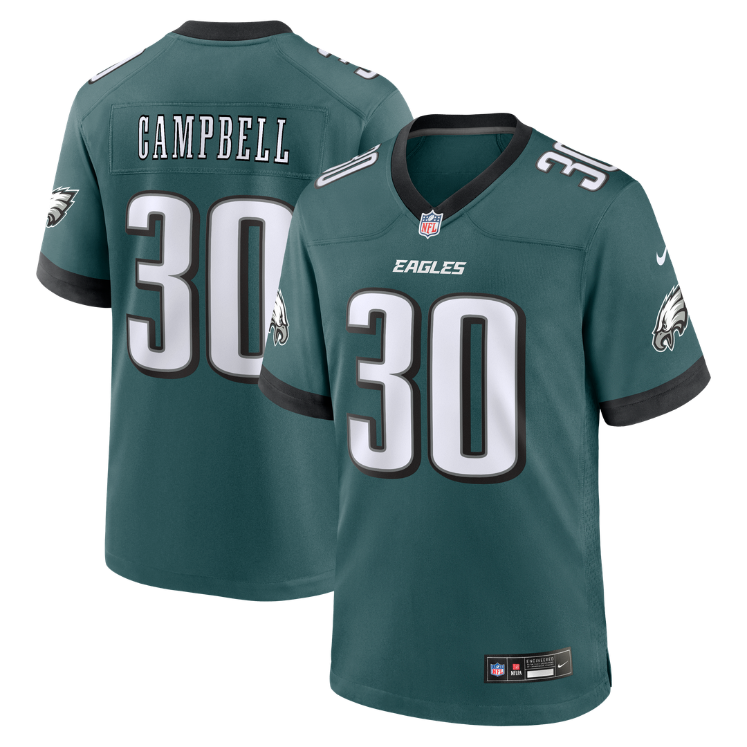 Jihaad Campbell Philadelphia Eagles Nike Game Player Official Jersey - Green