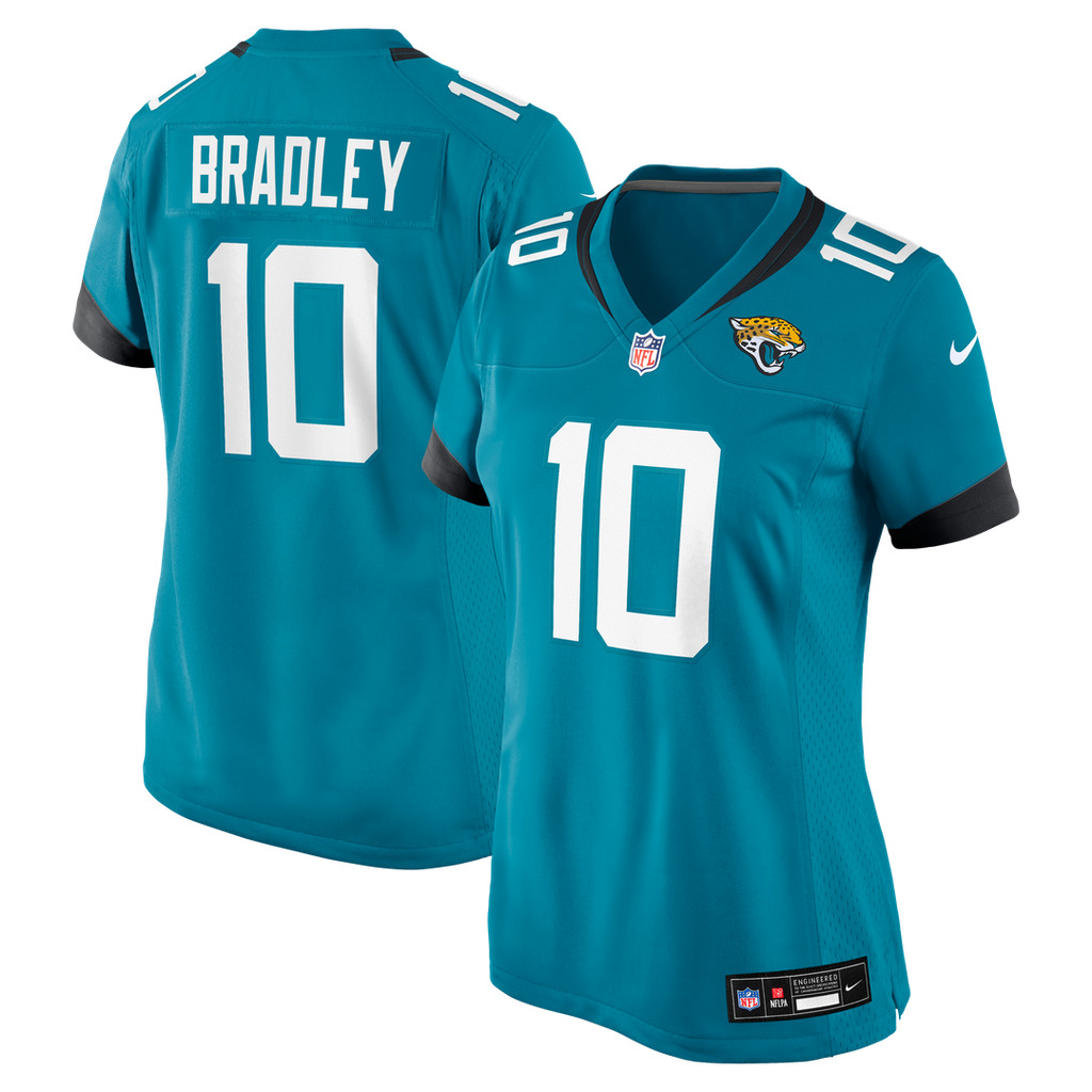 Carter Bradley Jacksonville Jaguars Nike Women's Team Game Jersey - Teal
