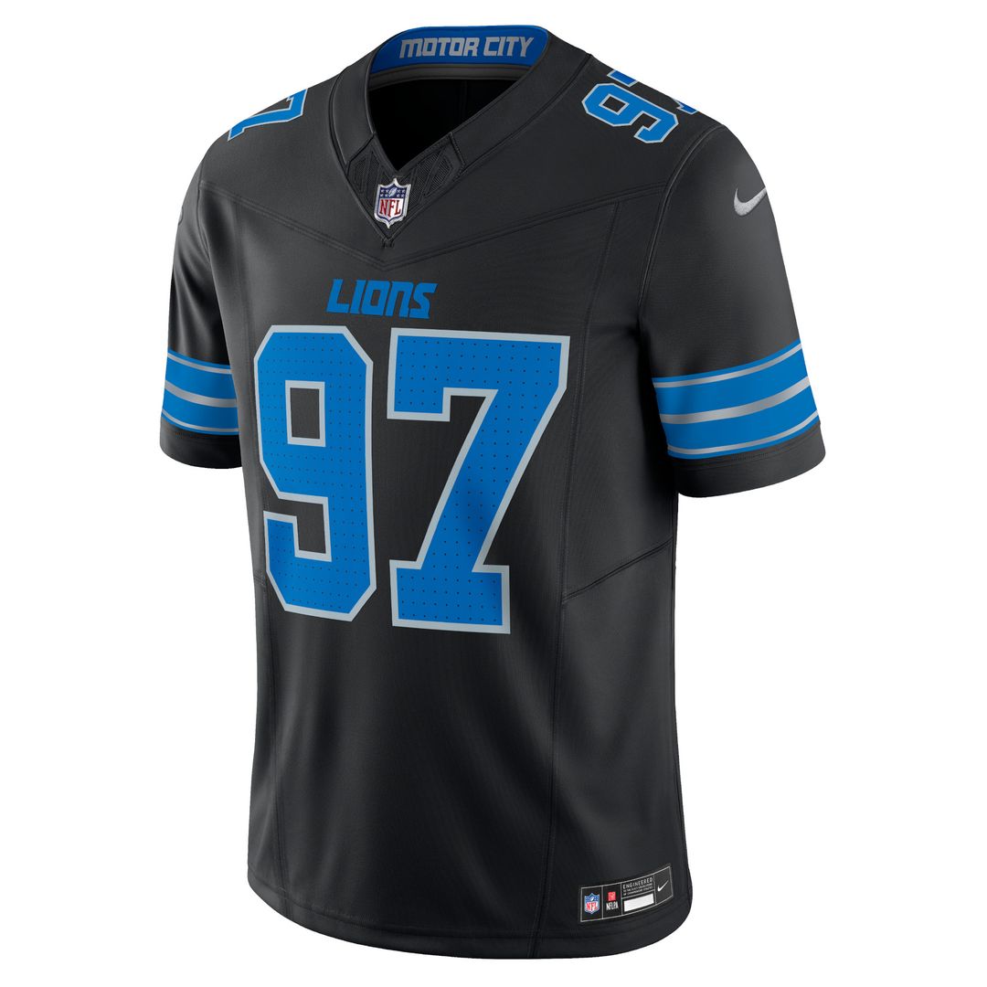 Aidan Hutchinson Detroit Lions Nike 2nd Alternate Vapor F.U.S.E. Limited Official Jersey - Black